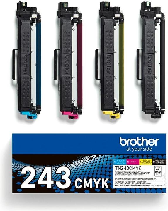 Actual product image Brother TN-243 Multipack (C, M, Y, BK)