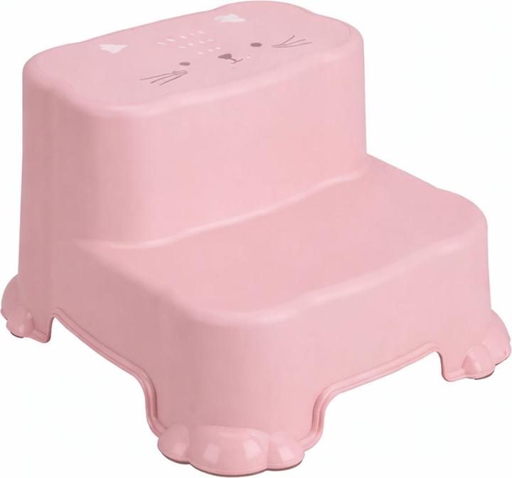 Mojawo Kinder Tritthocker Trittstufe Hocker Kunststoff Pink rutschfest