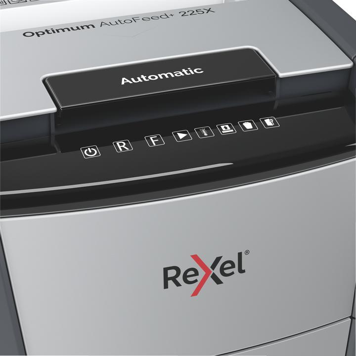 Image du produit Rexel Destructeur coupe croisée Optimum AutoFeed+ 225X 4 x 25 mm 60 l Nombre de feuilles (max.) : 225 Sic (Coupe de particules)