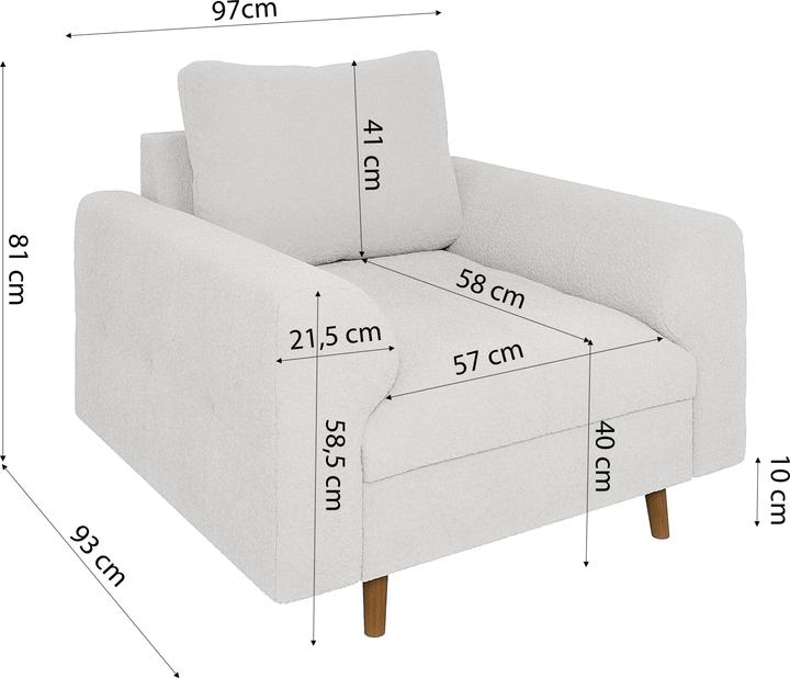 Actual product image Ropez Ariella (3-seater, Upholstery set, 1-seater)
