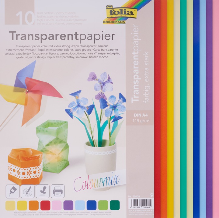 Actual product image Folia Transparent paper extra strong white (115 g/m², A4, 10 x)