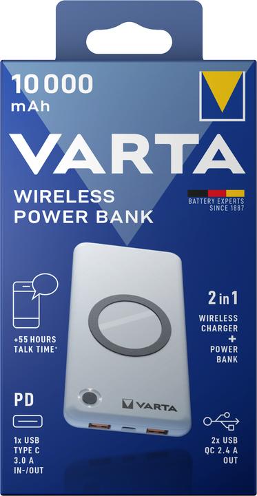 Image du produit Varta Wireless Power Bank (10000 mAh, 18 W, 18 Wh)
