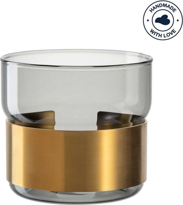 Immagine prodotto Leonardo Tischlicht Silenzio 19 cm, Gold/Transparent