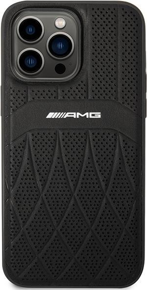 Produktbild Mercedes AMG AMHMP14XOSDBK iPhone 14 Pro Max 6,7" czarny/black hardcase Leather Curved Lines MagSafe (Apple iPhone 14 Pro Max)
