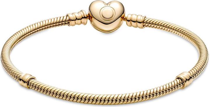 Produktbild Pandora Moments Schlangen Armband mit Herz-Verschluss (16 cm, Gold 14k (585))