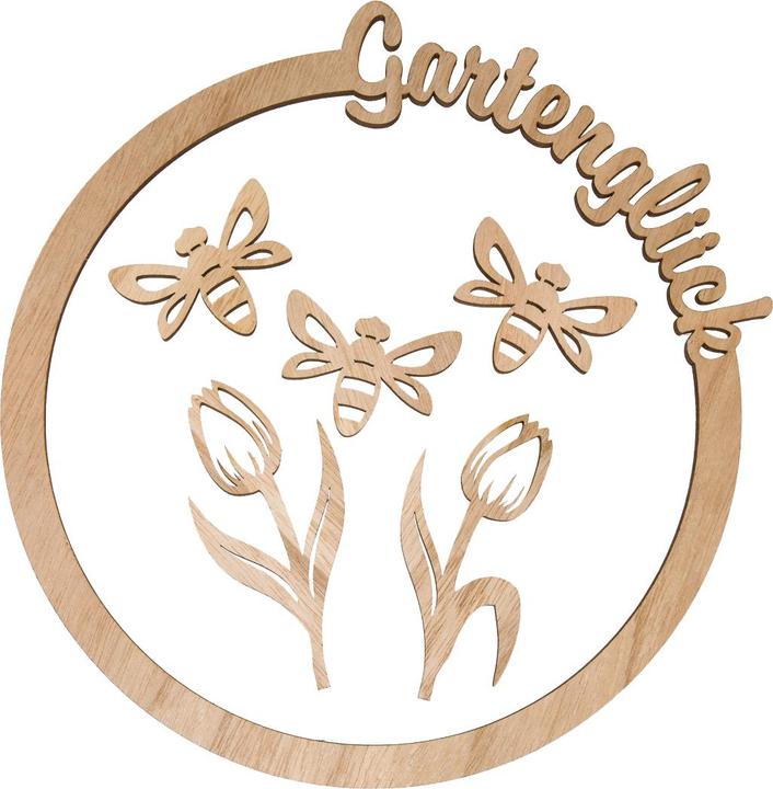 Halbach Holzring-Set "Gartenglück", 6-tlg., Ø 25 cm