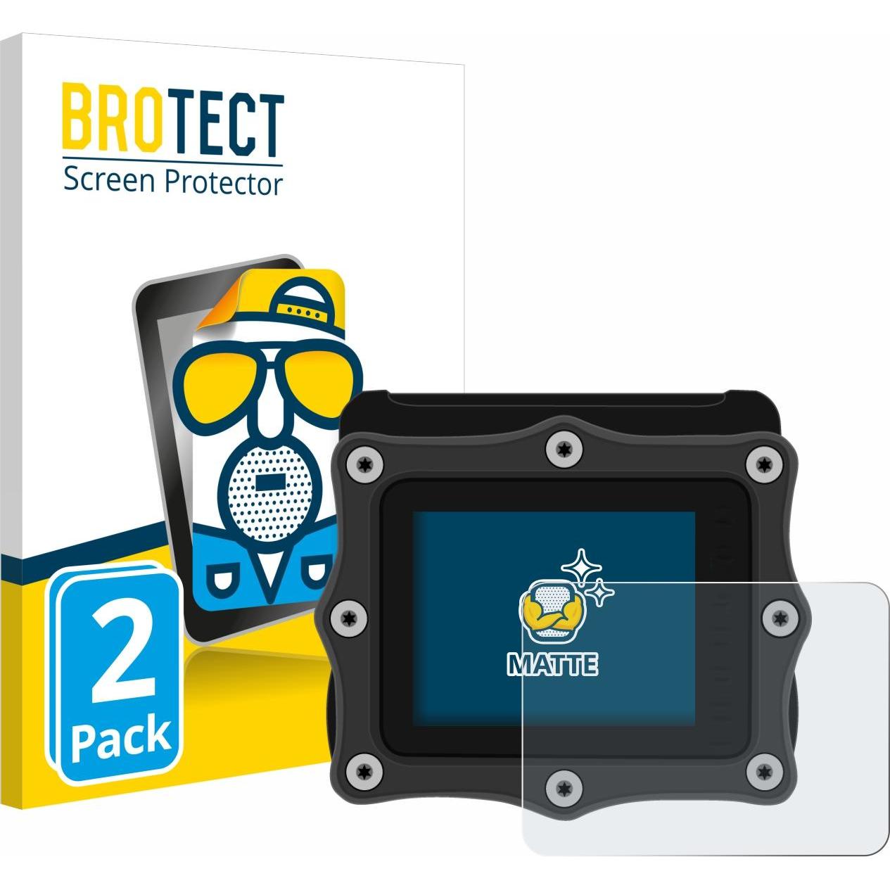 BROTECT Entspiegelungs-Schutzfolie Displayschutz Matt, Smartwatch Schutzfolie, Grau