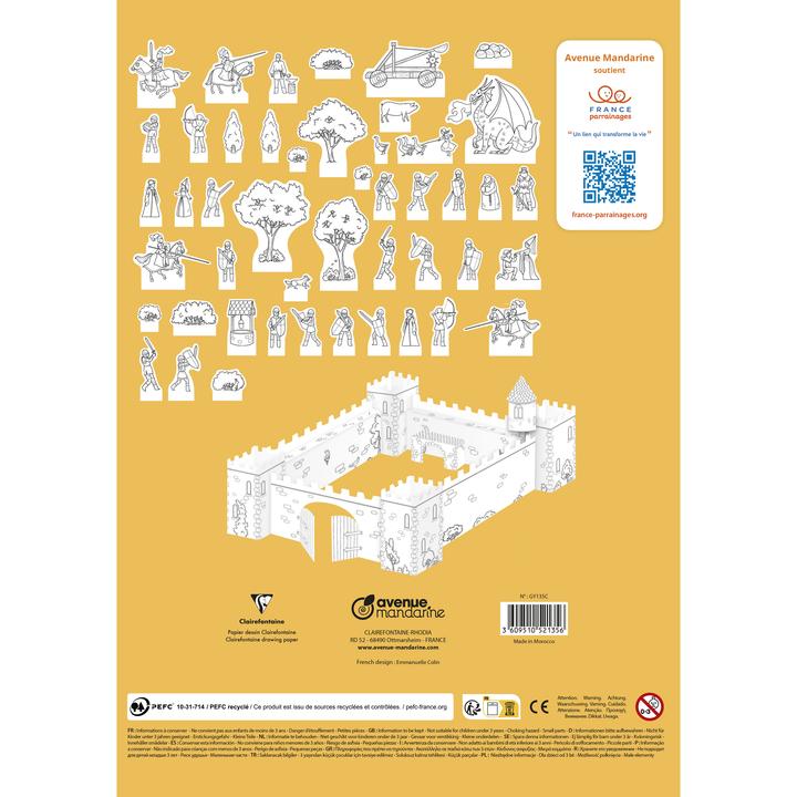 Produktbild Avenue Mandarine Graffy Deco Ritterburg