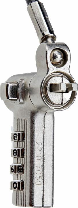 Productafbeelding StarTech com UNIVCS25-LAPTOP-LOCK, 2 m, Kensington, Nano, Noble, Verrouillage à combinaison, Plastiq
