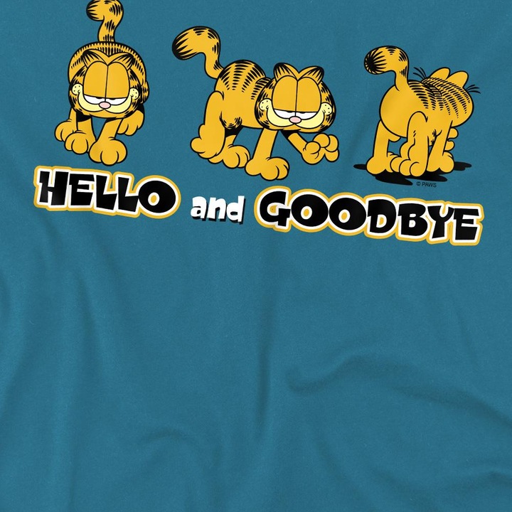 Actual product image Garfield Mens Hello And Goodbye T-Shirt (M)