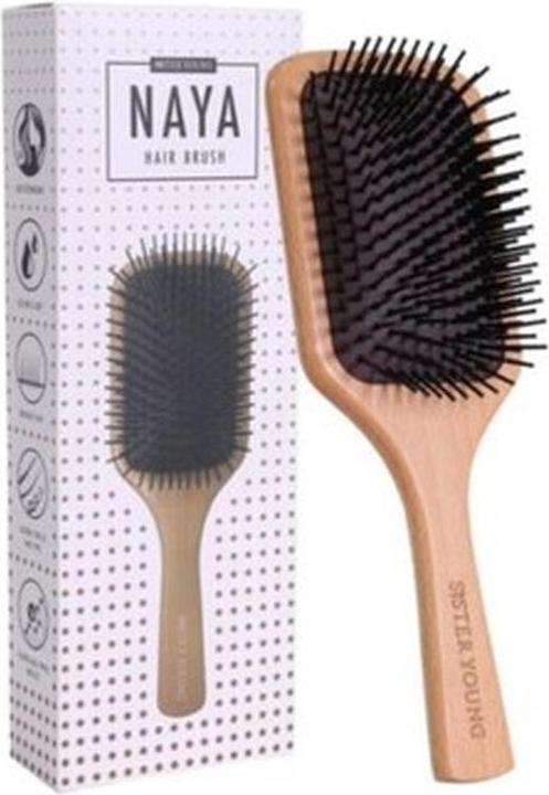Actual product image Sister Young Naya Hairbrush with Nylon Bristles
