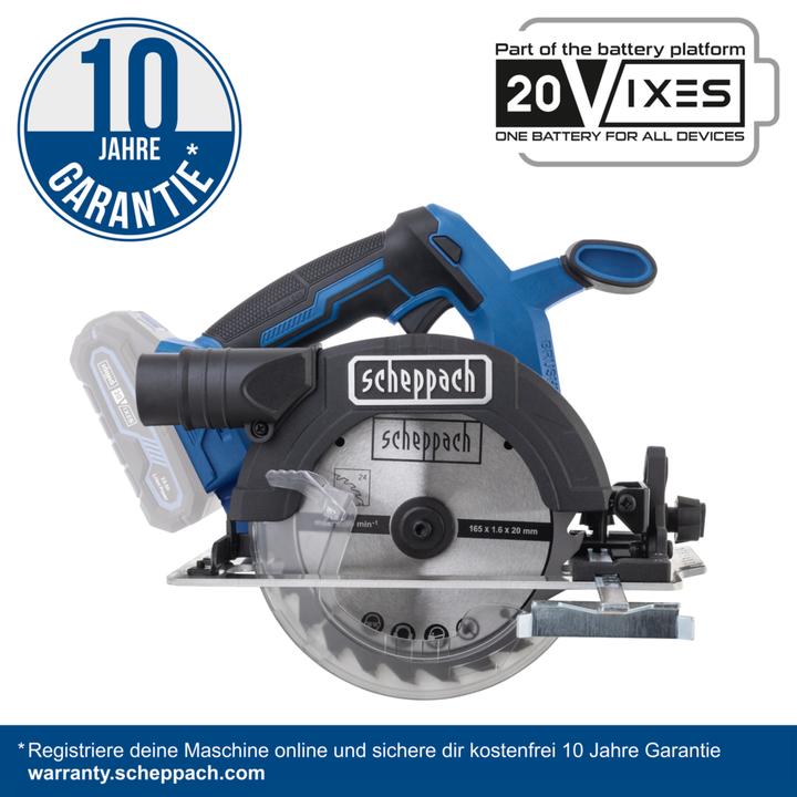 Produktbild Scheppach Akku-Handkreissäge BC-HCS165-X (DIY)