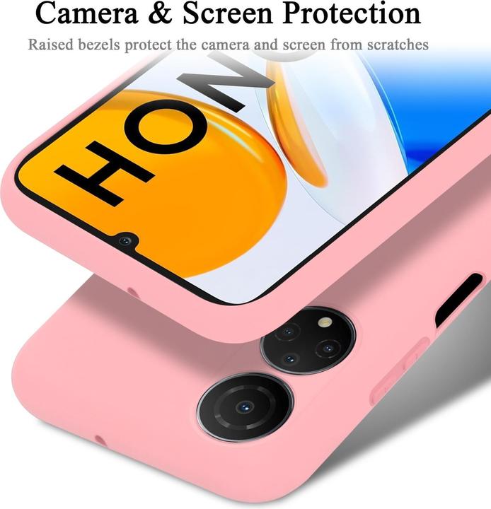 Actual product image Cadorabo TPU Liquid Silicone Case Cover for Honor X7 (Honor X7)