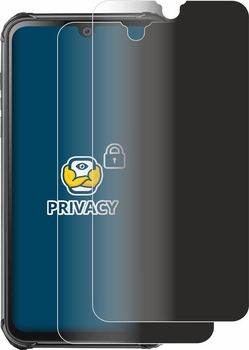 Actual product image BROTECT Anti-spy privacy film Blue light protection film (2 Piece, Blackview BV9800 Pro)