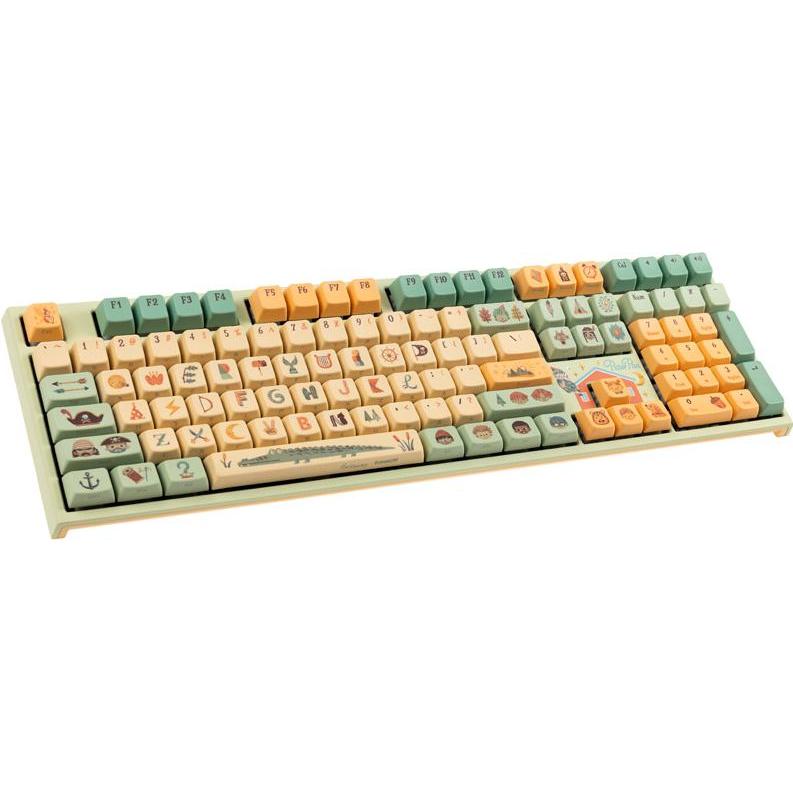 Ducky Dimanche One 2 Pro Peter Pan, gaming toetsenbord (US, Kabelgebunden), Tastatur, Orange