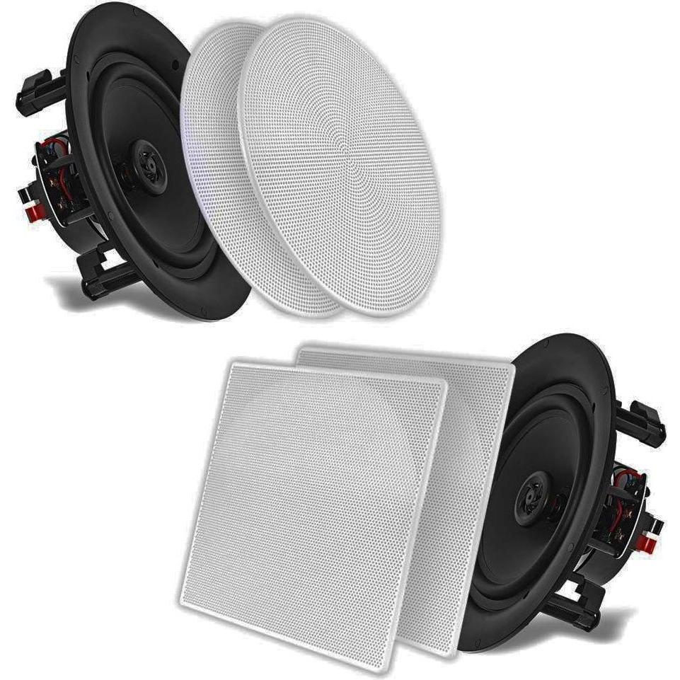 Pyle Altoparlanti da soffitto a parete (1 coppia), Altoparlante incorporato