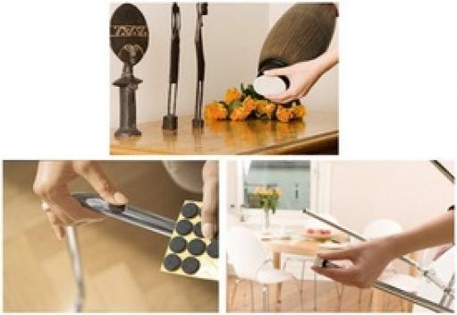 Actual product image tesa PROTECT felt glides round (Felt gliders, 12 Piece)