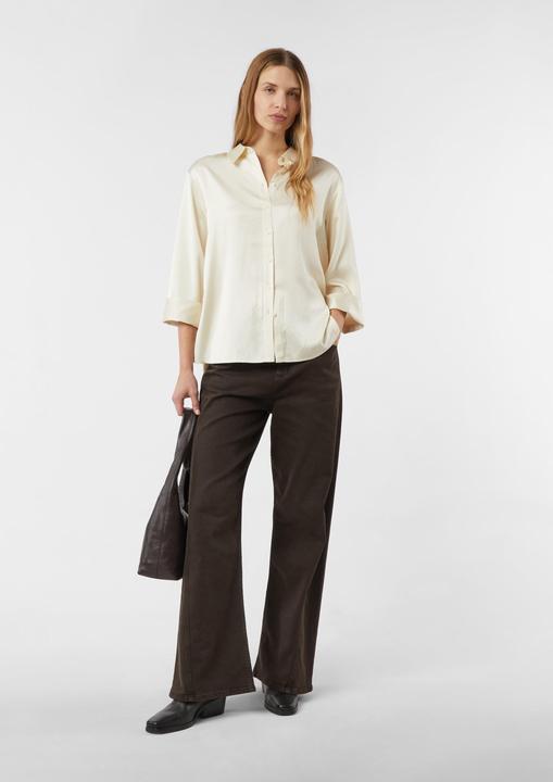 Immagine prodotto Comma Bluse Satinbluse aus Viskose mit verstellbarer Manschette (42)