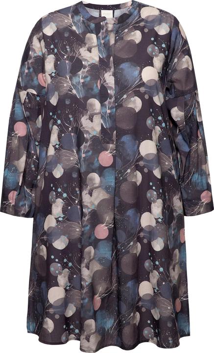 Produktbild Ulla Popken Longbluse, A-Linie, Rundhals, Langarm (54)