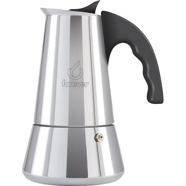 Forever Argento Conny, Caffettiera Moka,