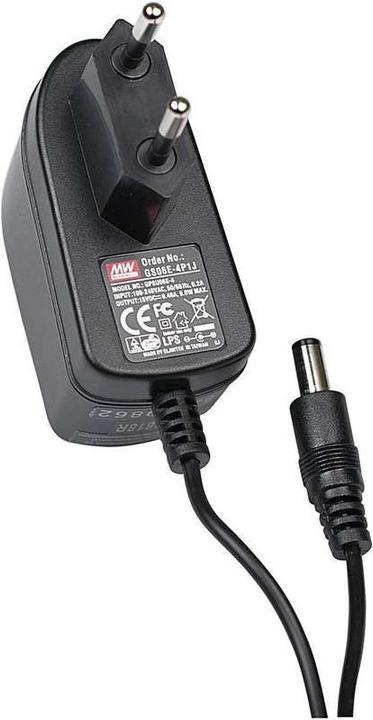 Produktbild MeanWell Steckernetzteil Eurostecker 9V 0,66A 6W