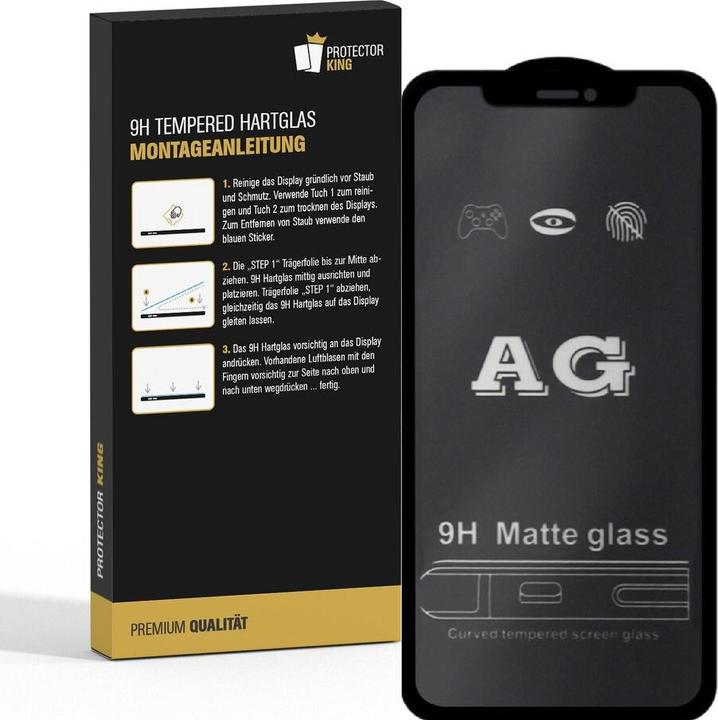 Produktbild Protectorking 2x Echtes Tempered 9H Panzerhartglas Matt Entspiegelt (2 Stück, Apple iPhone 13 Pro)