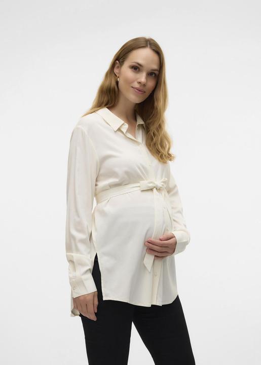 Actual product image Mamalicious Normal geschnitten Hemdkragen Ärmelbündchen mit Knopf Schmale Ärmel Hemd Hemd (L)