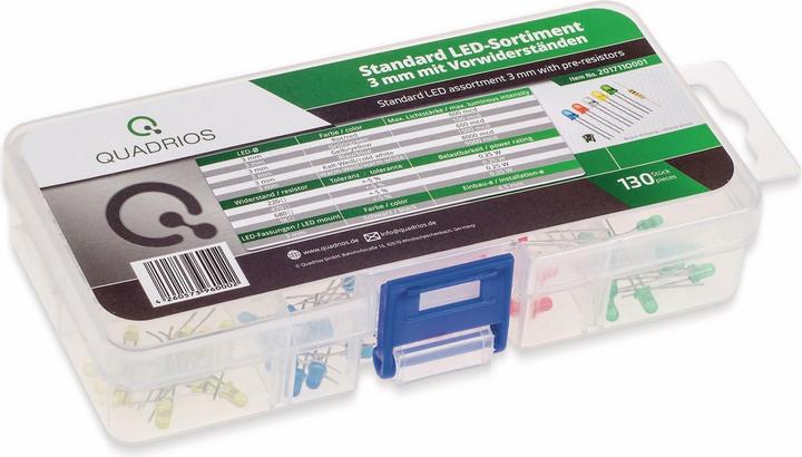 Quadrios LED-Sortiment - 280 Teile In 6 Farben 5mm 20mA