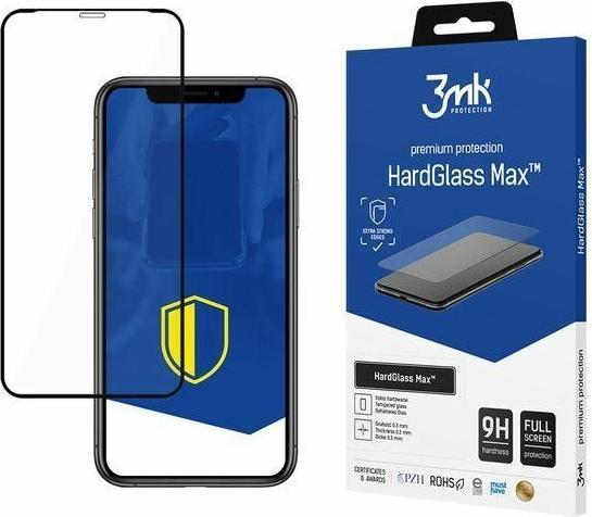 Produktbild 3MK HardGlass Max Displayschutz, Apple, iPhone XS, Tempered Glass, transparent/Schwarz (1 Stk., Apple iPhone XS)
