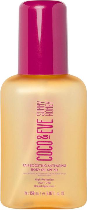 Produktbild Coco & Eve Sunny Honey Tan Boosting Anti-Aging Body Oil SPF30 (Selbstbräunungsöl, 150 ml)