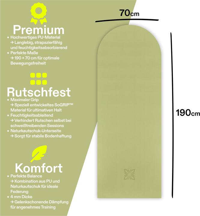 Produktbild Omnana SoGRIP Yogamatte (4 mm)