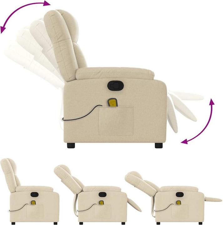 Immagine prodotto vidaXL Sedia da massaggio in tessuto