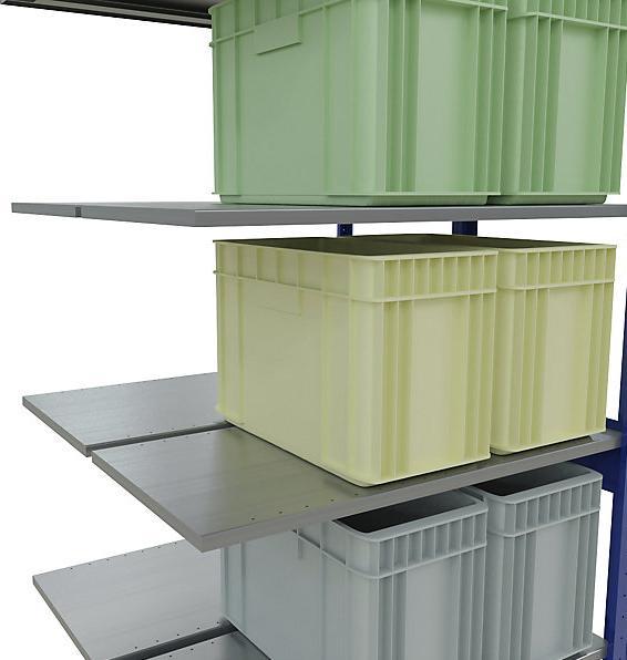 Actual product image eurokraft pro Boltless shelving, double row