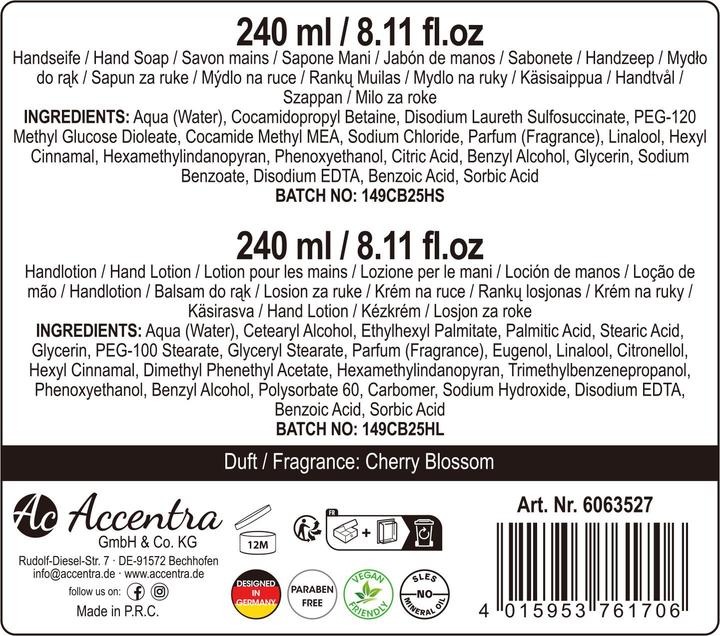 Immagine prodotto Accentra Handpflegeset ESSENTIAL BOTANICALS