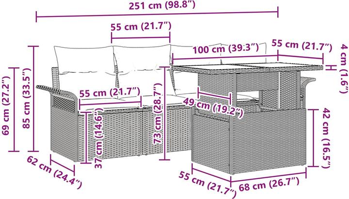 Produktbild vidaXL Outdoor-Sofagarnitur