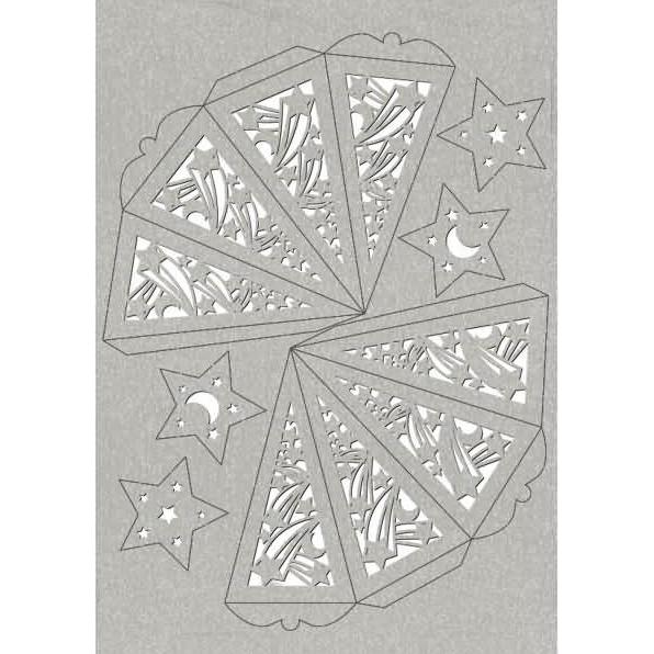 Thumbnail - Ursus Papier-Deko Silhouetten-Stern silber