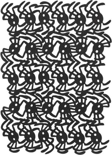 MICA Living Platzmatte Spinnen schwarz - ca. 42 x 30 cm (42 x 30 cm)