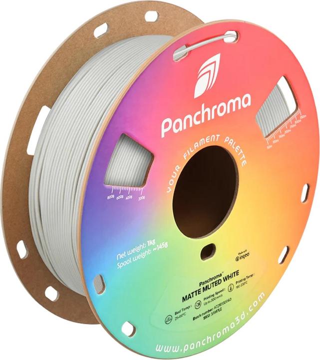 Productafbeelding Polymaker Panchroma™ PLA Matte Muted (PLA, 1.75 mm, 1000 g, Wit)