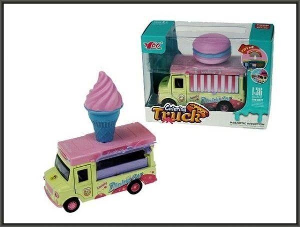 Actual product image Hippo Car Food Track 11cm Magnet Donut