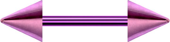 Immagine prodotto Star Piercing Micro bilanciere viola con due coni (senza ottone, Titanio G23)