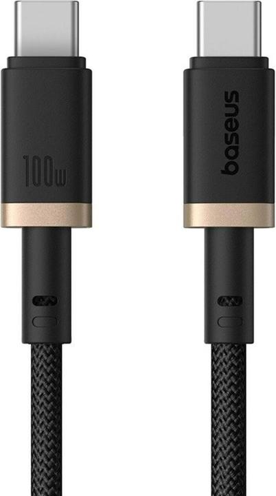 Immagine prodotto Baseus Dura Cavo di ricarica rapida da Tipo C a Tipo C 100 W da 1 m Nero Oro (1 m, USB 3.2 Gen 1, 100 W)