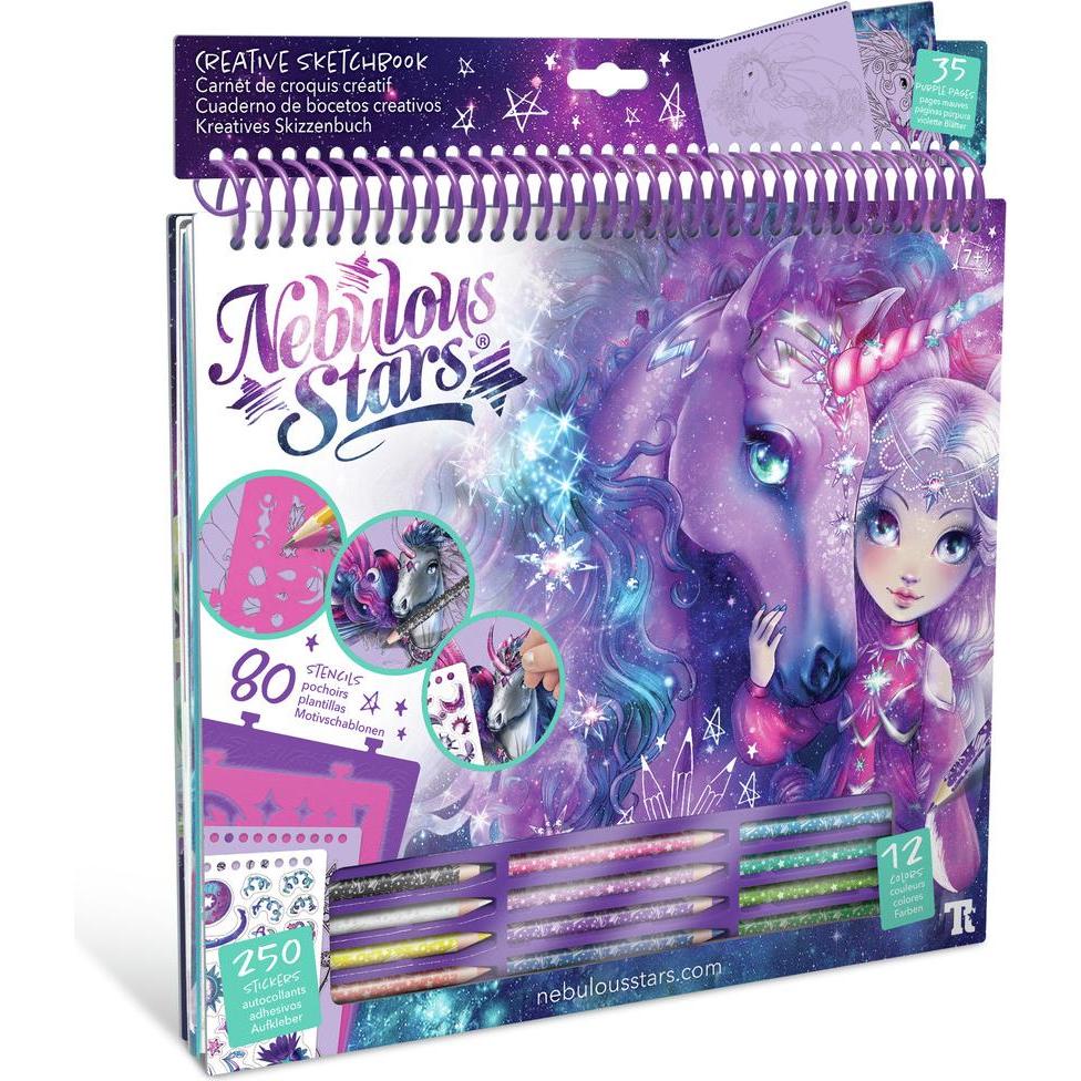 Thumbnail - Nebulous Stars Kreatives Skizzenbuch Fantasiepferde Galaxie