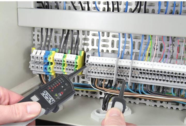Immagine prodotto Voltcraft VC-55 LCD Tester di tensione bipolare calibrato (ISO) CAT III 1000 V (CAT IV 600V, CAT III 1000V)
