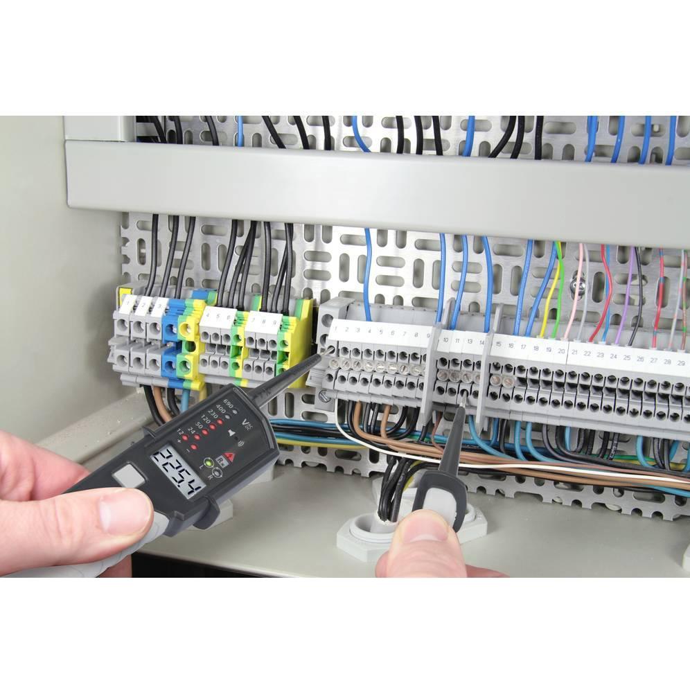 Thumbnail - Voltcraft, Multimeter, VC-55 LCD Zweipoliger Spannungsprüfer kalibriert (ISO) CAT III 1000 V (CAT IV 600V, CAT III 1000V...
