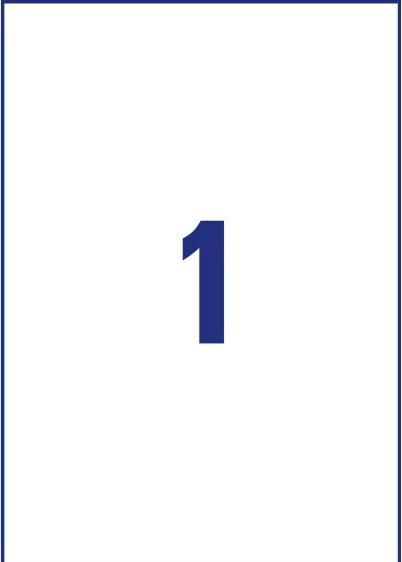 Productafbeelding Avery Universele etiketten 210 x 297 mm, 10 vel