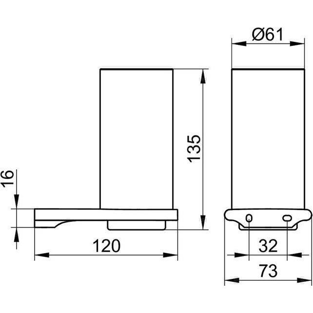 Thumbnail - Keuco, Zahnputzbecher, Glashalter EDITION 400 m Kri-gl u Halt. bro geb