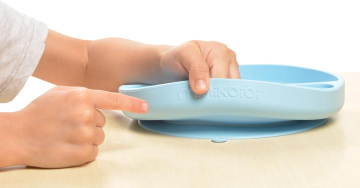 Image du produit Minikoioi stay-put suction divided plate, River Green, 101050007