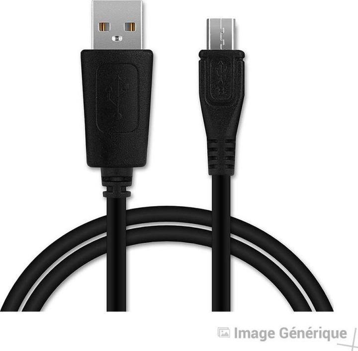 Générique Micro-USB-Datenkabel - 1 m, 8 mm lange Spitze - Schwarz (1 m)