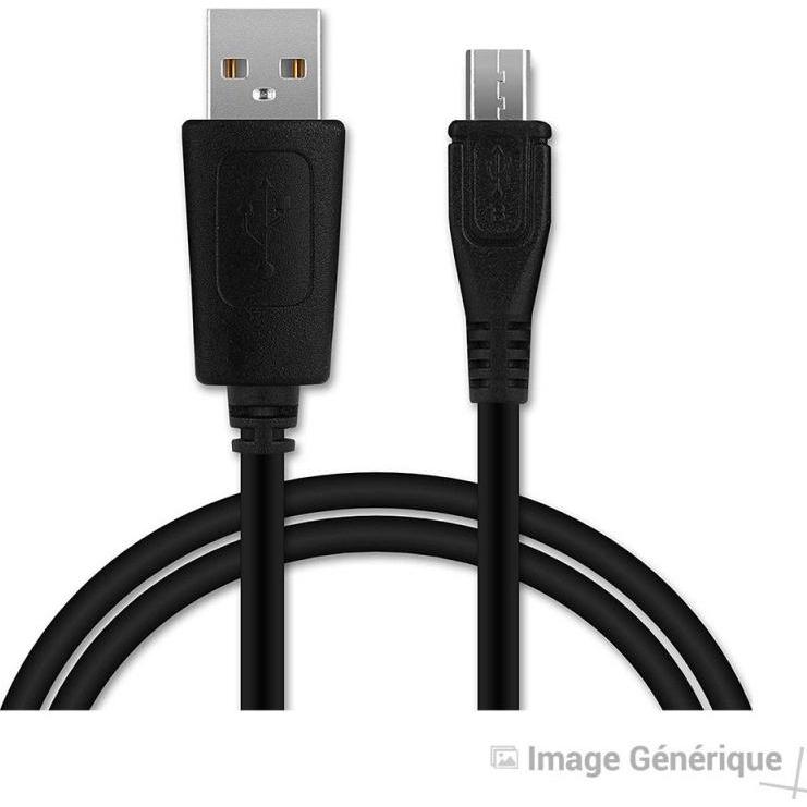 Partner Telecom Micro-USB-Datenkabel - 1 m, 8 mm lange Spitze - Schwarz (1 m), USB Kabel