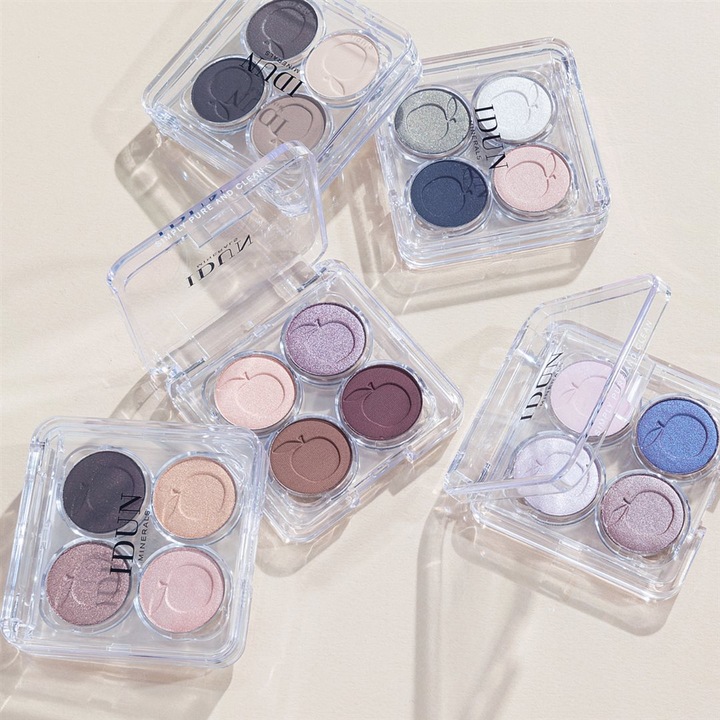 Produktbild IDUN Minerals Palette Eyeshadow Vitsippa (Grün, Pink, Schwarz, Weiss)